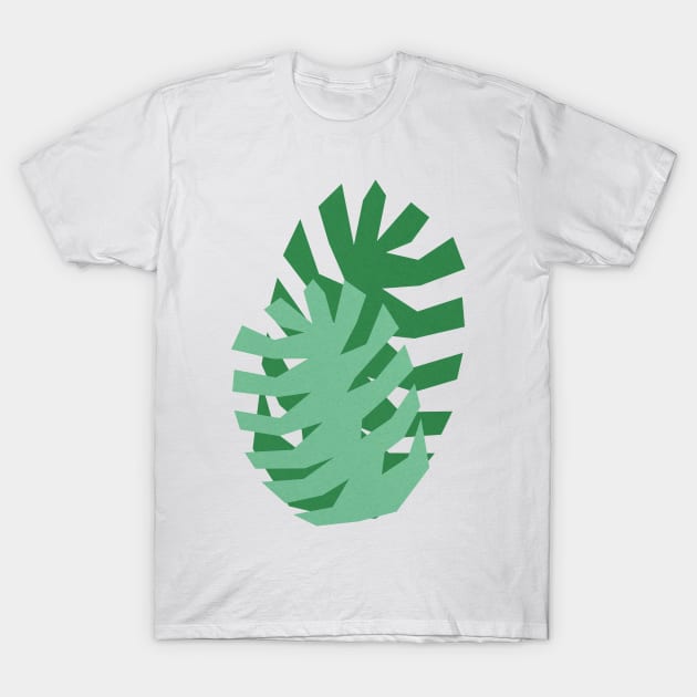 Two Monstera Leavess T-Shirt by Rosi Feist